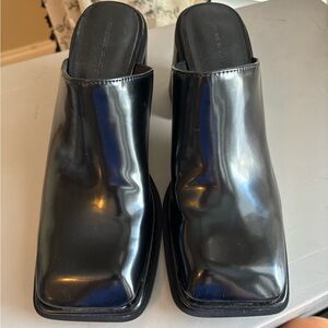 ASOS Glossy Black Women's Mules